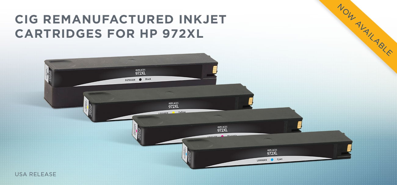 CLOVER REMANUFACTURED INKJET CARTRIDGES FOR HP 972XL
